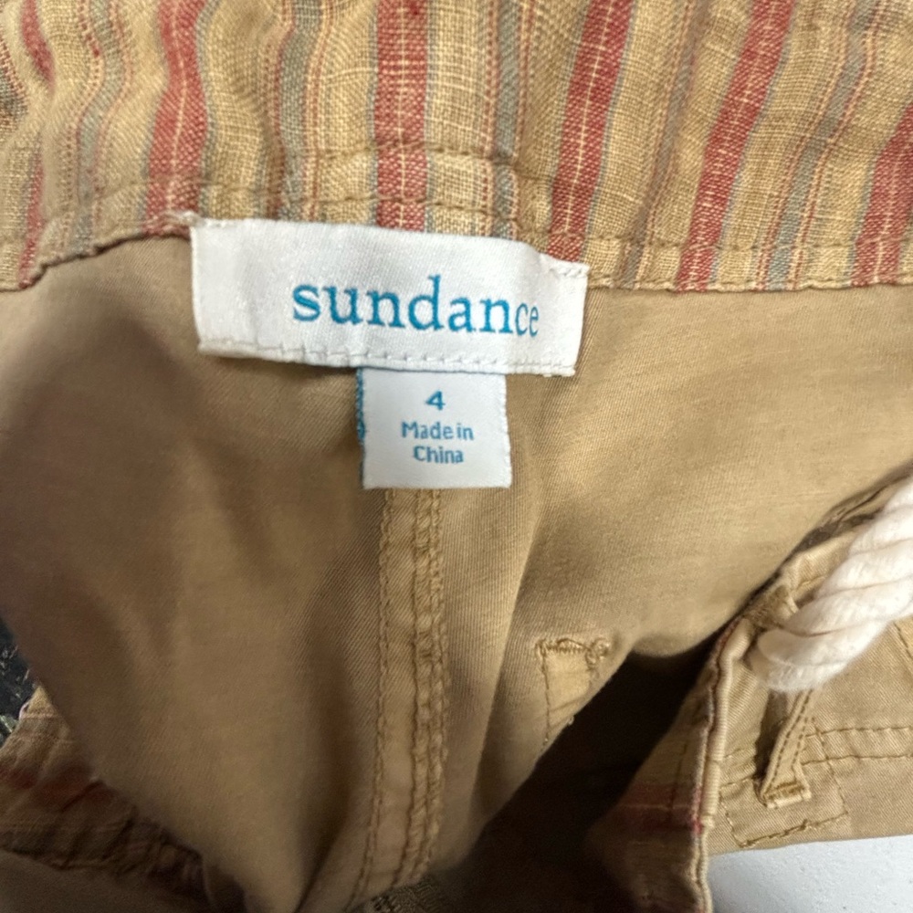 Sundance Primrose Bloom Embroidered Pants with Rope Belt - Picture 2 of 8